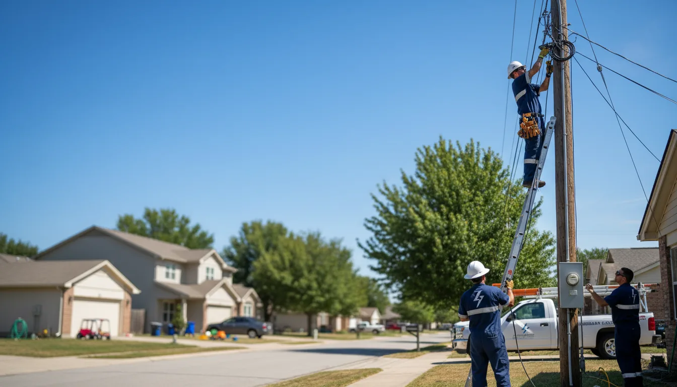 Residential electrician providing installation services in Auburntown, TN